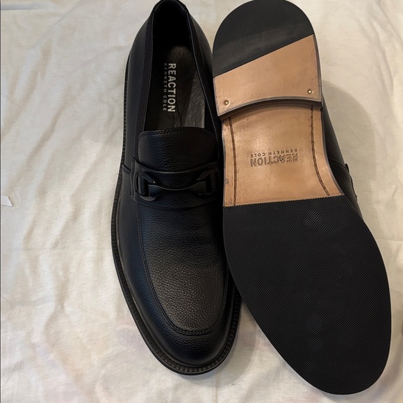 Shoes dress mens new size 13M Reaction Kenneth Cole black slip on upper man made